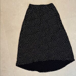Abercrombie & Fitch Black and White High Low Skirt